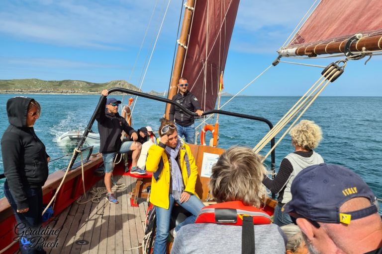 Passager à la barre Les 7 îles sur le Sant C’hirec